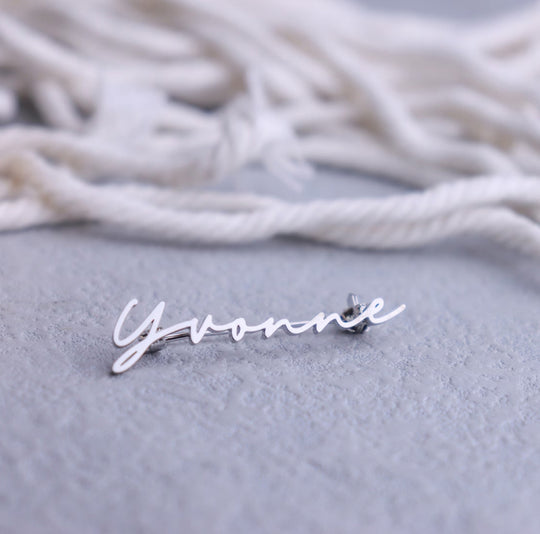 Custom Name Brooch