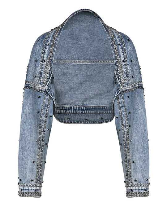 Oversized Crop Denim Jacket