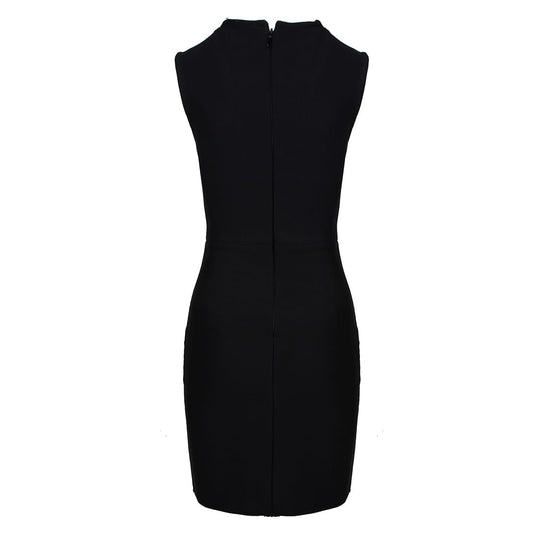 Multi-Stone Bandage Dress - Sleeveless