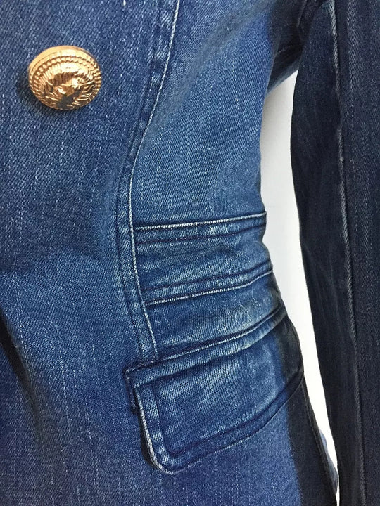 Blazer ajusté en jean 