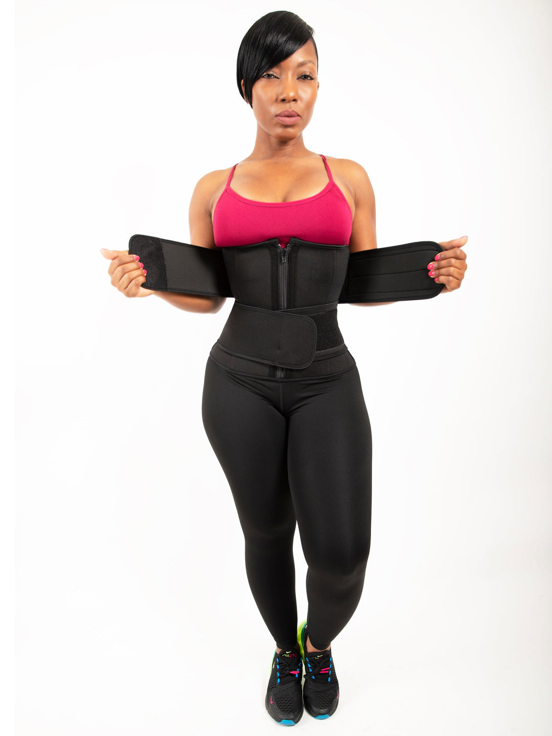 Waist Trainer Leggings - Double Belt